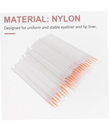 BELLIFFY 100pcs Disposable Eyeliner Brush Liquid Brush Eyeliner The Face Nylon Lip Liner Brush Girl White - Buy Online on SooperMarket.com