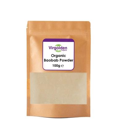 Organic Raw Baobab Powder 100g by Virgolden Organic