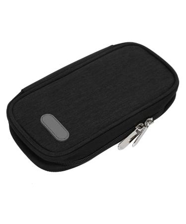 Portable Insulin Cooler Travel Case Insulin Cold Storage Bag Medicines Refrigerated Cool Bag for Patient Care for Diabetes and Other Supplies (Black)