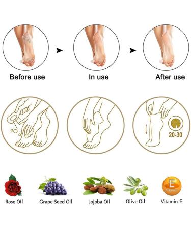 2 Pairs Moisturizing Gel Socks | Vitamin & Oil Infused Spa Foot Care | Black & Purple for Women - Buy Online on SooperMarket.com