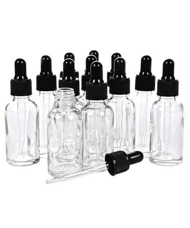 Beaupretty eye drop bottle Therical L bottle Transparent 30ml round glass bottle Refillable drip bottle for liquid 12 pieces drip bottle