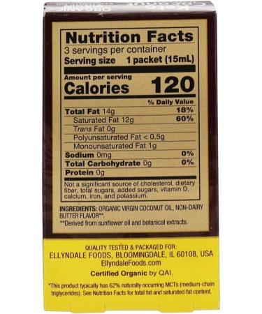 Now Foods Ellyndale Naturals Keto Coconut Infusions - Non-Dairy Butter Flavor, 3 Pack (0.5 fl oz Each) - Buy Online on SooperMarket.com