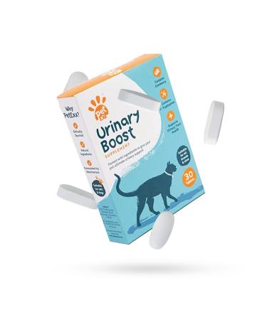 PetExx Urinary Boost 30 tablets - UTI & cystitis treatment & care for cats and dogs helps urinary tract health - manufactured in UK