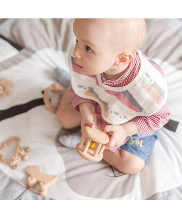 Montessori Toys for Babies | Organic Wooden Bell Rattles | Fun & Intellectual Baby Shower Gifts - Y-WJ04 - Buy Online on SooperMarket.com