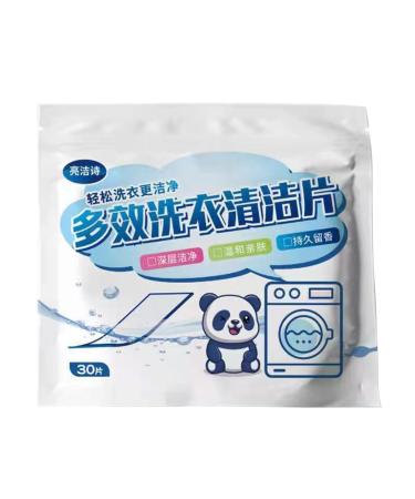 Laundry Sheets 30Pcs Travel Pack Ideal for Travel Apartments Dorms Multi Purpose Cream Laundry Cleaning Strips 30PCS 1 Pack 1 Pack 30pcs