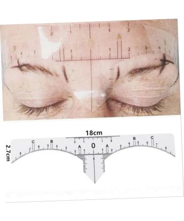 PLAFOPE Scale Ruler 10pcs Set Makeup Stickers Eyebrow Ruler for Microblading Makeup Ruler Eyebrow Stickers Make up - Buy Online on SooperMarket.com