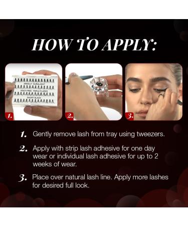 ARDELL Triple Individuals Knot-Free Short Black Lashes - 25g | Premium Quality Eyelash Extensions for Flawless Look - Buy Online on SooperMarket.com