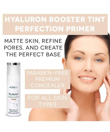 MediPharma Cosmetics Hyaluron Booster Tint Perfection Primer - Even Complexion & Moisture - Reduces Wrinkles & Pores - All Skin Types - 30 ML - Buy Online on SooperMarket.com