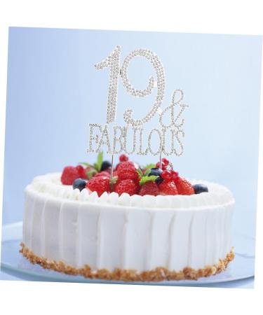 ibasenice 3pcs 19 60 Cupcake Toppers Cocktail Picks Birthday Cupcake Picks Birthday Cake Pick Cupcake Toothpick Dessert Toppers Crystal Birthday Appetizer Picks Big Crown Bride Cute - Buy Online on SooperMarket.com