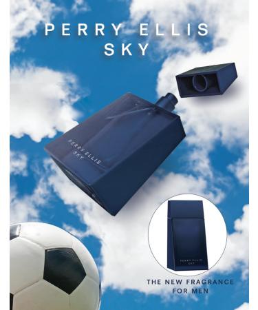 Perry Ellis Sky 3.4 fl oz EDT - Cologne for Men - fresh aquatic citrus - bergamot lime mint violet sandalwood cedarwood - Buy Online on SooperMarket.com