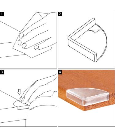 36 Pack Slim Clear Edge Bumpers  Tomorotec Corner Protectors Edge Guards Corner Cushion for Baby Safety for Furniture  Slim Table  Windows  Bed and etc - Buy Online on SooperMarket.com