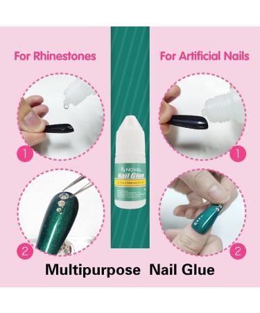 NOVAL DIY Press on Nail Making Kit - 500PCS Full Cover Coffin Nail Tips with Magnetic Holder, Glue, Cutter Clipper & Adhesive Putty - Nail Art Set - Buy Online on SooperMarket.com