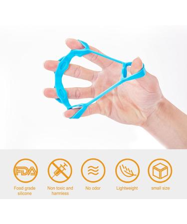 Finger Strength Trainer Enhance Finger Grip Finger Movement Hand Bands Portable 2pcs High Flexibility for Elderly for Recovery (Light Blue 6.6LB) - Buy Online on SooperMarket.com