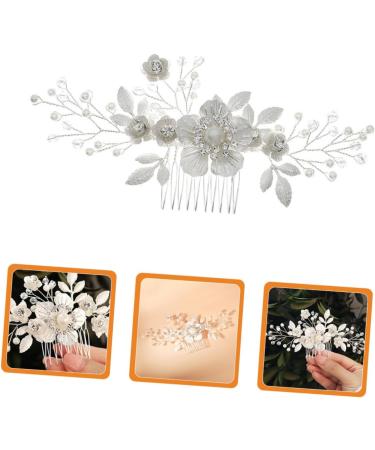 Mikinona Flower Comb Hair Comb for Bride Headpiece for Bride Wedding Bride Hair Comb Bridal Headpiece Bridal Hair Accessory Bridal Hair Accessories Hair Jewelry Wedding Hair Comb - Buy Online on SooperMarket.com