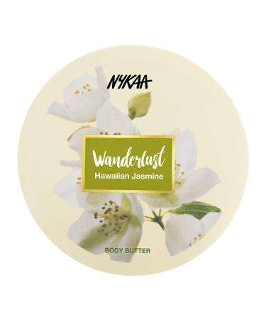 Nykaa Naturals Wanderlust Body Butter - Enriched with Shea Cocoa Butter and Almond Oil - Vegan Cruelty-Free - Hawaiian Jasmine - Vegan - 6.7 oz