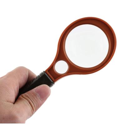 Plastic Frame Nonslip Grip 50mm Lens Handheld Reading Magnifying Glass Magnifier 4X Good Times - Buy Online on SooperMarket.com
