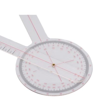 DKaony Physiotherapy Protractor Ruler Convenient Accurate Orthopedic Use Goniometer 0 -360 Easy to Measure for Hospital 12.5x9.2x5.6cm - Buy Online on SooperMarket.com