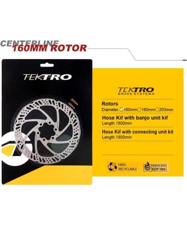 2 Pcs Tektro Disc Brake Rotors with Bolts - 160mm, 180mm, 203mm Options - Buy Online on SooperMarket.com