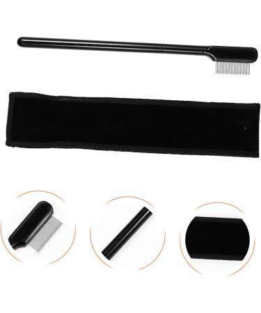 HAPINARY 1 Set Eyelash Comb Lash Tool Grooming Tool Eyelash Beauty Comb Metal Mascara Comb Make up Kit Eyebrow Brush Makeup Tool Makeup Brush Cloth Bag Woman Steel Needle - Buy Online on SooperMarket.com
