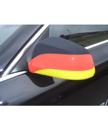 EXTERIOR MIRROR FLAG GERMANY 2 pieces - GERMAN car mirror flag - mirror car cover special car AZ FLAG