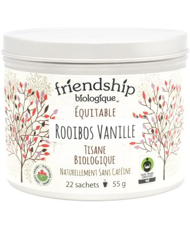 Friendship Organics Vanilla Rooibos Tea Bags Organic and Fair Trade Herbal 22 Count 22 Count (Pack of 1) - Buy Online on SooperMarket.com