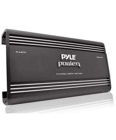 Pyle PLA4278 4-Channel 2000 Watt Bridgeable MOSFET Amplifier, Black 4 Channel 2000W