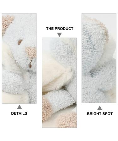 Warmhm Bear Doll & Sloth Plush Toy - Soothing Blanket for Baby Beds | Earth Color Cartoon Comfort | Soft PP Cotton Crib Toy - Buy Online on SooperMarket.com