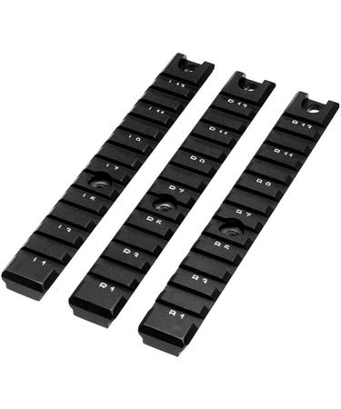 UTG G36 Picatinny Rail Set, 3-piece Long , Black