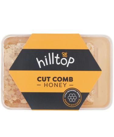 Hilltop Honey Cut Comb Slab 200g - Pure and Natural | Premium Quality and Tested For Authenticity | Certified Kosher | Dairy Nut and Gluten Free Cut Comb 200g