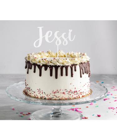 Custom Cake Topper - High-Quality Wood & Acrylic Cake Decoration Sticks (10-25cm) | Superfine Engraving for Any Occasion - Buy Online on SooperMarket.com