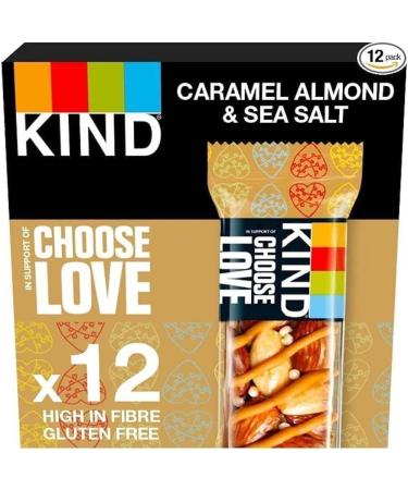 KIND Bars Gluten Free Snack Bars Dark Chocolate Nuts & Sea Salt 12 Bars (Packaging May Vary) & Bars Gluten Free Snack Bars Caramel Almond & Sea Salt 12 Bars Dark Chocolate Nuts & Sea Salt + Bars Caramel Almond & Sea Salt - Buy Online on SooperMarket.com