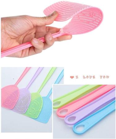 Hombrima Fly Swatter Set - 4 Strong & Flexible Manual Pest Control Tools - Multi-Color Pack for Effective Fly Management - Buy Online on SooperMarket.com