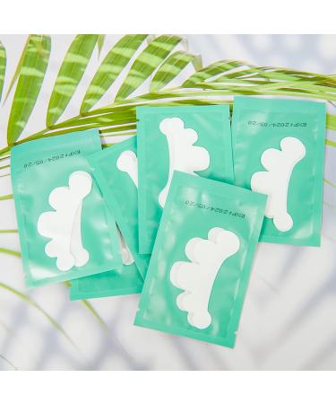 Lunamoon Eye Pads for Eyelash Extensions - 50 Pairs Flower-Light Blue | Perfect for Eyelash Lifting & Color - Buy Online on SooperMarket.com