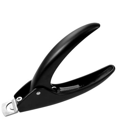 Sularpek Nail Cutter Acrylic Nail Clipper Gel Artificial Nails Tips Trimmer Nail Cutters for Acrylic and Gel Nails Professional Manicure Pedicure Trimmer Nail Care Tools Black