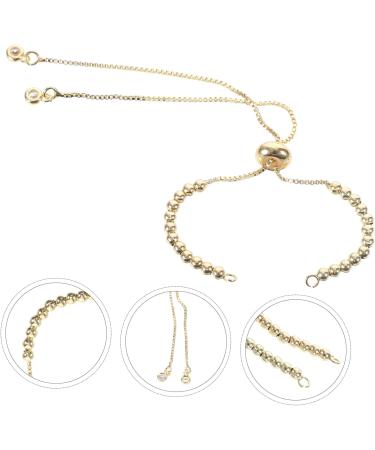 HAPINARY 10pcs Adjustable Bracelets Adjustable Cuff Bracelet Bracelets Aesthetic Bracelets for Girls Adjustable Decors Chic Wrist Jewelry Open Bracelets Beads Copper Preserve Color Golden 23X0.3cm - Buy Online on SooperMarket.com