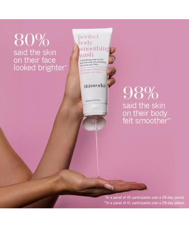 THISWORKS Perfect Smoothing Face & Body Wash - Exfoliating Resurfacing Cleanser 6.7oz | International Shipping Available - Buy Online on SooperMarket.com