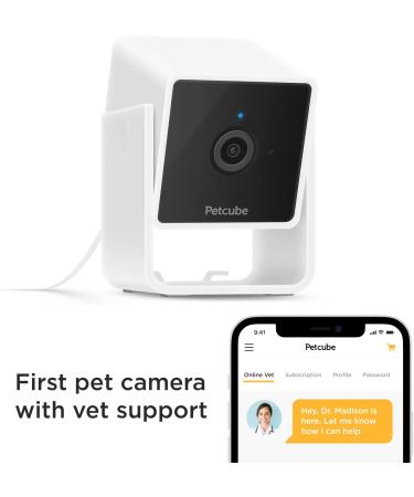 Petcube Cam Indoor Wi-Fi Pet and Security Camera with Phone App  Pet Monitor with 2-Way Audio and Video  Night Vision  1080p HD Video and Smart Alerts for Ultimate Home Security 1 camera - Buy Online on SooperMarket.com