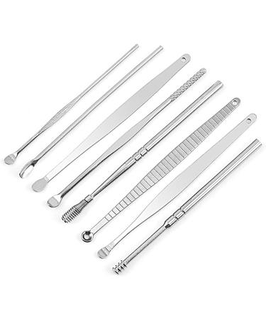 Worparsen Ear Cleaning Kit with Storage Holder Multi Styles Ear Cleaning Kit 8Pcs/Set Practical - Buy Online on SooperMarket.com