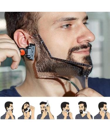 Men's Beard Shaping Tool for Perfect Line Up & Styling - Works with Any Beard Razor or Trimmers - Clear - Buy Online on SooperMarket.com