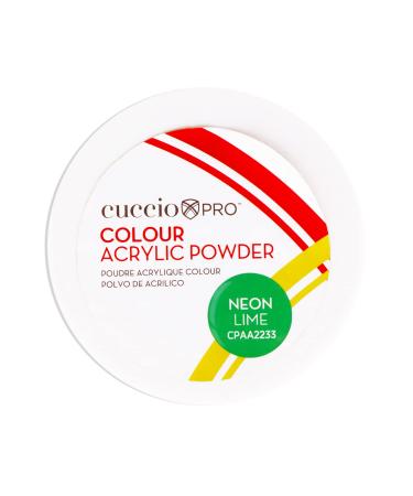 Cuccio Pro - Color Acrylic Powder - Neon Lime - for Women - Acrylic Powder - 1.6 oz