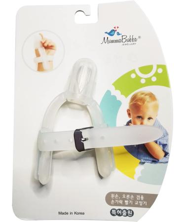 Baby Sucking Thumb Protector Thumb Sucking Stopper Finger Guard Silicone Adjustable Finger Protector Biting Teether for Baby Infant (Transparent) - Buy Online on SooperMarket.com