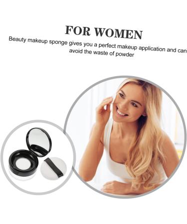 KOMBIUDA 1 Set Loose Powder Box Powder Box Loose Powder Case Face Stylish Powder Holder Powder Puff Clamshell - Buy Online on SooperMarket.com