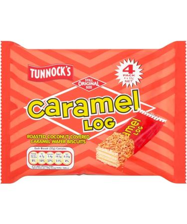 Caramel Wafer Bundle With Tunnocks Caramel Log Wafer Biscuits 4x32g x2 and Real Milk Chocolate Caramel Wafer Biscuits 4x30g x2 (4 Pack) - Buy Online on SooperMarket.com