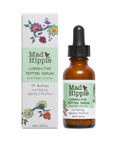 Mad Hippie Corrective Peptide Serum - Facial Skin Care for Women  Face Serum with Matrixyl  Advanced Collagen Boosting Peptides  Skin Tightening  Hydrating Serum  1.02 Fl Oz