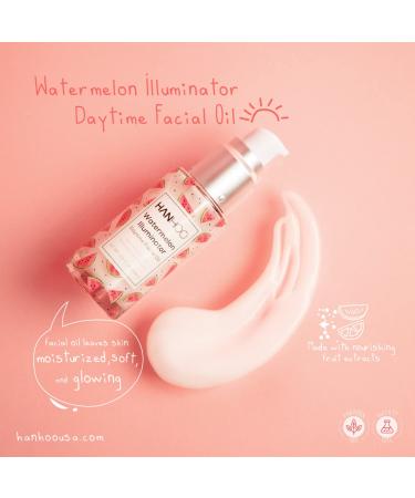 Hanhoo Watermelon Illuminator Set - Daytime Facial Oil & Overnight Serum for Glowing Skin - 2 Piece Set for All Skin Types - Buy Online on SooperMarket.com