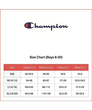 Champion Boys Short Sleeve Tech Athletic Tee Shirt - Large Black Sliced C | Ideal for Gym, Sports, and School - Buy Online on SooperMarket.com