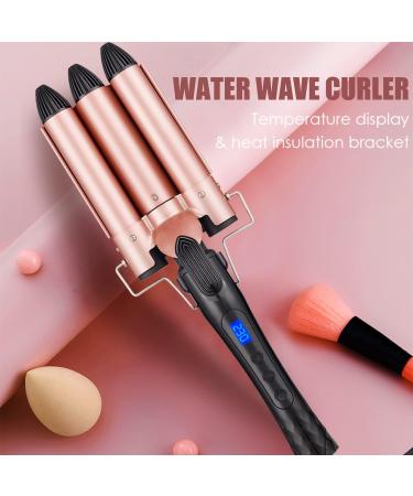 3 Barrels Hair Curler - 25mm Curling Iron for Mermaid Waves, Beach Waves - Quick Heating for Long or Short Hair Styling - Buy Online on SooperMarket.com