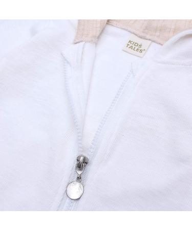 Kids Tales Newborn Baby Winter Rabbit Ear Hooded Romper - 0-3 Months (White) - Buy Online on SooperMarket.com