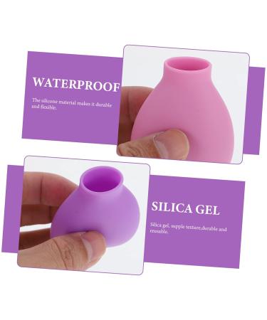6-Piece Makeup Brush Dust Cover Set | Silicone Cosmetic Brush Holders & Lipstick Protection | Travel-Friendly Beauty Accessories - Buy Online on SooperMarket.com