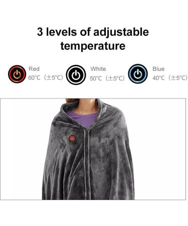 Plplaaoo Electric Heated Under Bed Blanket - USB Operated Thermal Cushion 5V 3 Adjustable Levels Fast Warming 150x85 cm - Perfect for Office & Overnight Use - Buy Online on SooperMarket.com